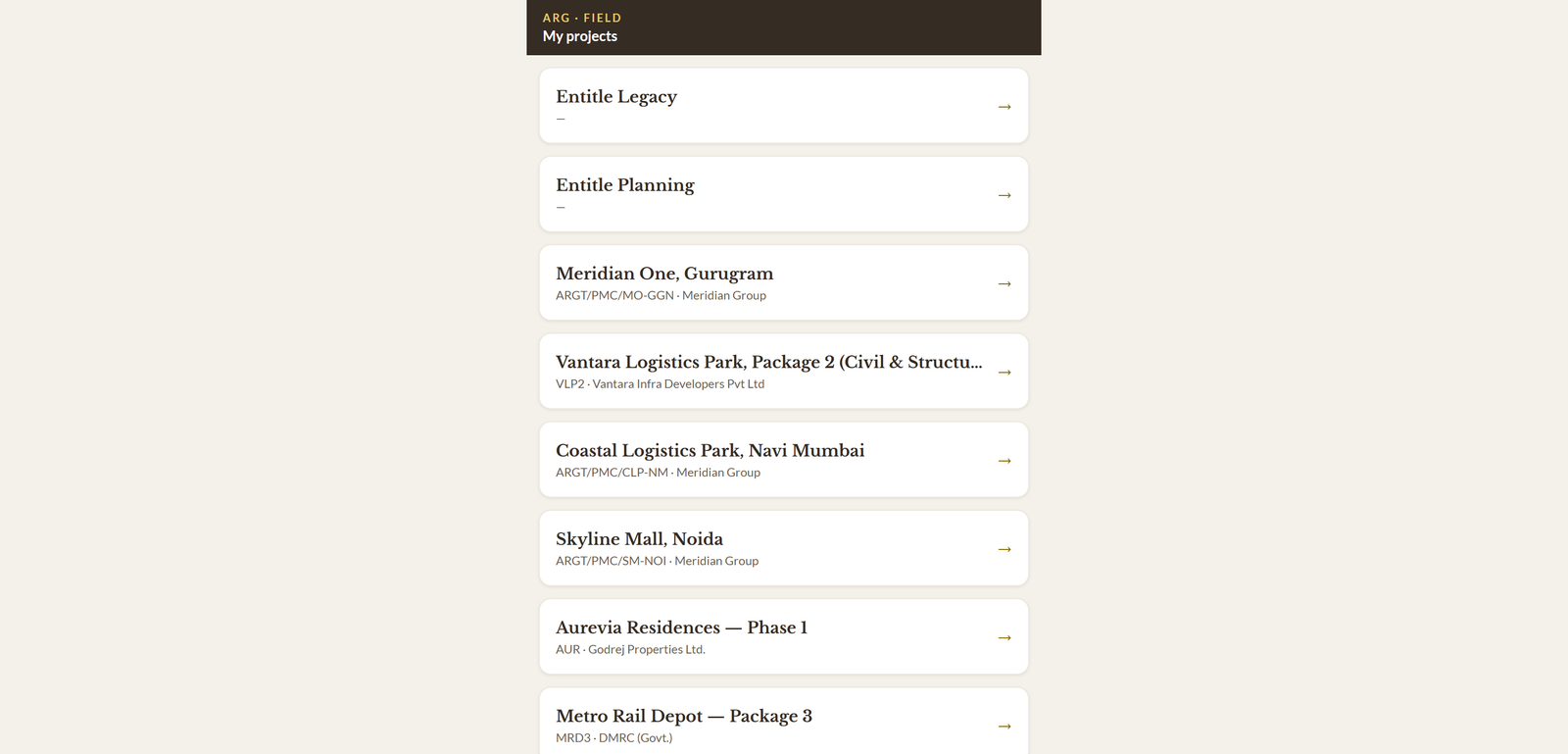 Module 06 · Labour, plant & DPR — a screen from the ArgAssure application